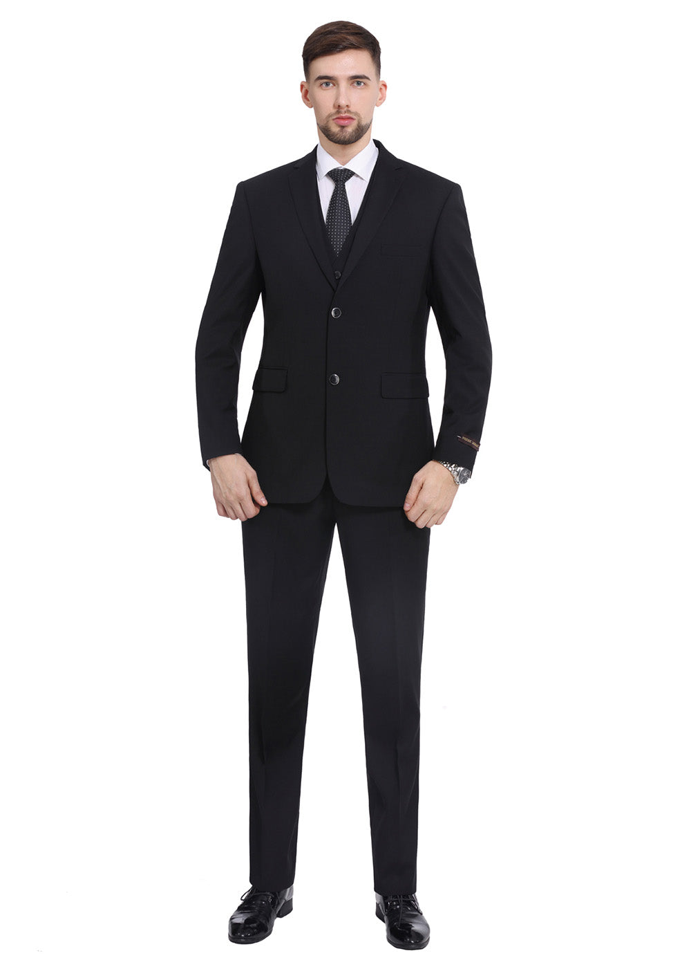 BOSS - Slim-fit single-breasted suit in a linen blend
